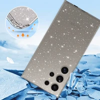 Kristāla mirdzošs viedtālruņa apvalks Samsung Galaxy S24 Ultra sudraba