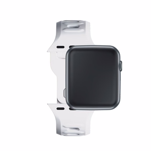3mk silikona siksniņa Apple Watch, 38/40/41/42 mm, balts, mazais izmērs
