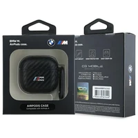 BMW BMA4CMPUCA AirPods 4 apvalks melns/melns PU Oglekļa M Kolekcija
