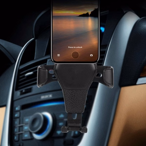 Auto turētājs H01 melns gravitācijas turētājs ventilācijas režģim