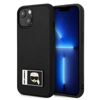 Viedtālruņa apvalks Karl Lagerfeld Ikonik Patch Case iPhone 13 - melns