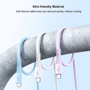 T-PHOX KABELIS GENTLE USB-C/USB-C 60W MELNS