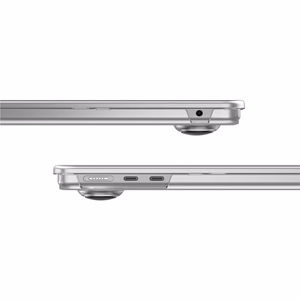 AmazingThing Titan cietais aizsargapvalks MacBook Air M5 15" – caurspīdīgs
