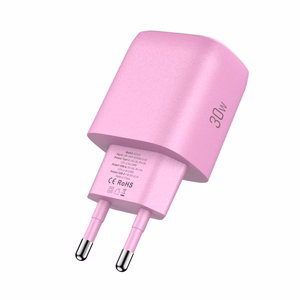 Tech-Protect NCA30 PD 30W QC3.0 USB-A / USB-C sienas lādētājs - rozā