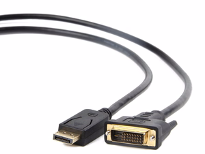 Gembird CC-DPM-DVIM-6 video kabeļa adapteris 1,8 m DisplayPort DVI melns