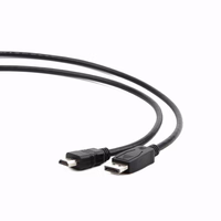 Gembird CC-DP-HDMI-3M DisplayPort to HDMI cable (not bi-directional), 3m, melns