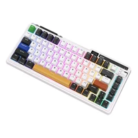 Royal Kludge KZZI K75 pro RGB bezvadu mehāniskā tastatūra, Eternity slēdzis (melna un balta) (QWERTY)
