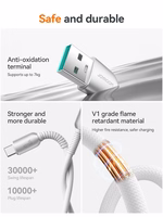 Joyroom S-A51 Cutting-Edge 3A USB-C kabelis 1,2 m pelēks