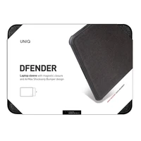 Uniq Dfender apvalks 16" klēpjdatoram - melns