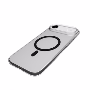 Puro Lite Mag TPU+PC magnētiskais viedtālruņa apvalks iPhone 17 Air - caurspīdīgs ar melnu gredzenu