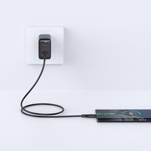 Acefast USB kabelis - USB Type C 1.2m, 3A melns (C3-04 melns)