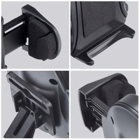 FORCELL F-GRIP Oval 17 cm auto turētājs vējstiklam / paneļim / ventilācijas atverei melns