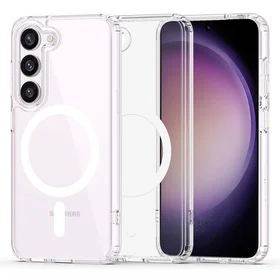 Tech-Protect FlexAir Hybrid Magnētiskais viedtālruņa apvalks Samsung Galaxy S23 - caurspīdīgs