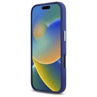 Karl Lagerfeld FW Metal Plate Magnētiskais viedtālruņa apvalks iPhone 16 Pro Max - zils