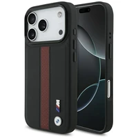 BMW M Perforētā svītru logotips MagSafe viedtālruņa apvalks iPhone 17 Pro - sarkans