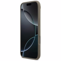 Guess silikona Big 4G Script viedtālruņa apvalks iPhone Air brūns