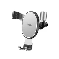 HOCO gravitācijas automašīnas turētājs gaisa ventilācijai CA56 PLUS metāla bruņas sudraba