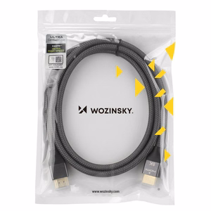 Kabelis (m) HDMI 2.1 8K 60 Hz 48 Gbps / 4K 120 Hz / 2K 144 Hz 2 m sudrabains (m) (WHDMI-20)