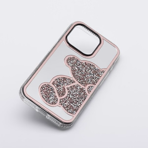 TEDDY BEAR viedtālruņa apvalks IPHONE 14 rozā
