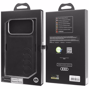 Audi TT Synthetic Leather MagSafe чехол iPhone 17 Pro Max - черный