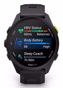 Garmin Forerunner 70 3.05 cm (1.2") AMOLED 43 mm digitāls 390 x 390 pikseļi skārienekrāns melns GPS (satelīts)
