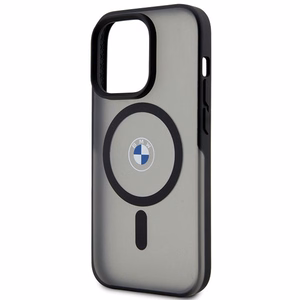 BMW Signature MagSafe macins priekš iPhone 14 Pro Max - Melns