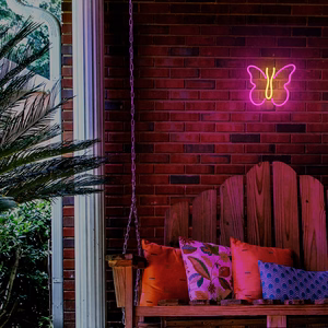 Neon LED Light BUTTERFLY rozā NNE03 Neolia