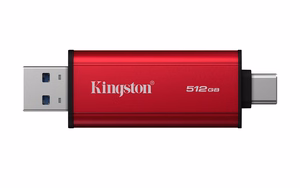 Kingston Technology 512GB divkanāļu USB-A/C portatīvais SSD, līdz 1050MB/s USB 3.2 Gen 2