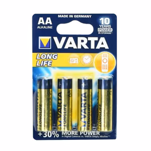 VARTA alkaliskā baterija R6 (AA) ilglaikā 4 gab.
