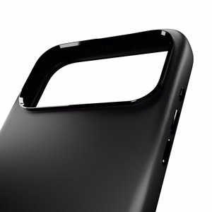 Чехол Puro Icon Mag Pro Liquid Silicone для iPhone 17 Pro Max, совместимый с MagSafe, с защитой камеры и алюминиевыми кнопками - чёрный
