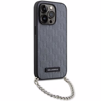 Karl Lagerfeld KLHCP14XSACKLHPG iPhone 14 Pro Max 6.7" sudraba/sudraba hardcase Saffiano Monogram Chain