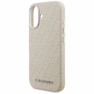 Karl Lagerfeld FW Stamped Karl MagSafe Maciņš iPhone 16 - bēšs