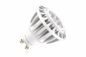 Integral GU10 PAR16 LED spuldze, 5 W (atbilst 35 W), 2700 K, 250 lm, silti balta gaisma