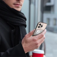 Dudao K28S 20W PD 5000mAh Portatīvais lādētājs ar Magnētisko funkciju un statīvu - sudraba