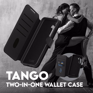 CARE by PanzerGlass Funkcionālais Tango 2in1 maku viedtālruņa apvalks Samsung Galaxy S25+ - Melns