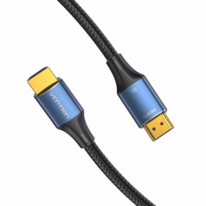 Vention kokvilnas pīts HDMI-A vīr.–vīr. HD kabelis 8K 3 m, zils, alumīnija sakausējums