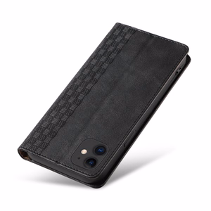 Magnet Strap Case для iPhone 12 кошелёк + мини-подвеска ремешок чёрный