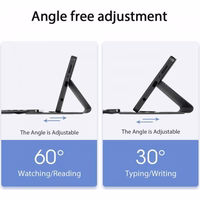 Dux Ducix "TK Series" bezvadu Bluetooth klaviatūra / Maciņš priekš Samsung X110 (X115) Tab A9 melns