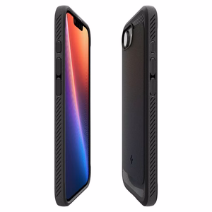 Spigen Rugged Armor MagSafe Viedtālruņa apvalks iPhone 16e - melns