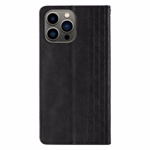 Magnet Strap Case чехол для iPhone 13 Pro кошелёк + мини-подвеска ремешок чёрный