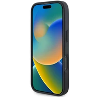 BMW M perforētā trīskrāsu līnija Magnētiskais apvalks iPhone 16 Pro - melns