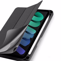 DUX DUCIS salokāms DOMO vāciņš ar zīmuļa turētāju iPad mini 7/6 melns