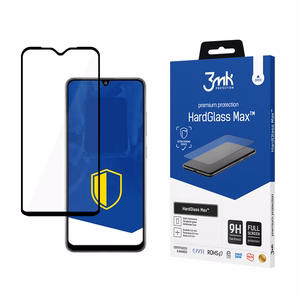 Усиленное закалённое стекло 3mk HardGlass Max чёрный для Samsung Galaxy A32 4G