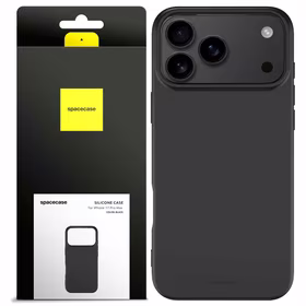 Spacecase Silikona maciņš 3.0 iPhone 17 Pro Max melns