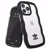 Adidas OR Viedtālruņa apvalks Wavy iPhone 13 Pro /13 6.1" melna-caurspīdīga/melna-caurspīdīga 51900