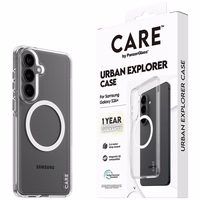CARE by PanzerGlass Urban Explorer Transparent Case w. White Qi for Samsung Galaxy S26+ - transparent