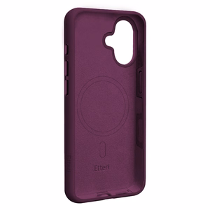 Etteri Silicone Mag maciņš iPhone 16 6,1 collu, tumšā ķiršu krāsā