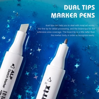 Double-sided Marker Pens ARRTX Alp, 32 Colours, pelēks tone shade