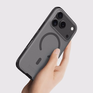 Nillkin Super Frosted Shield Pro Чехол совместимый с MagSafe для iPhone 17 Pro - прозрачный чёрный