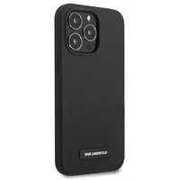 Karl Lagerfeld silikona plāksnes apvalks iPhone 13 Pro / iPhone 13 - melns